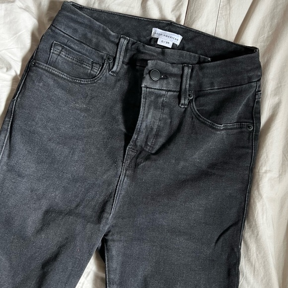 Good American good waist crossover black 084 - Picture 2 of 4